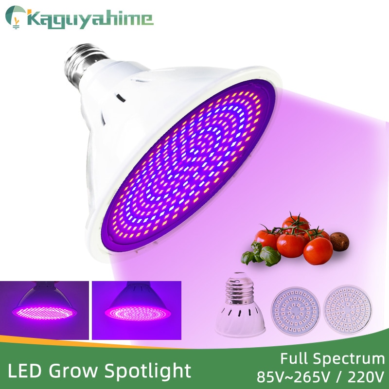 Kaguyahime LED 성장 빛 E27 전구 전체 스펙트럼 Lampada 20W 실내 식물 램프 IR UV 꽃 수경 LED 성장 램프